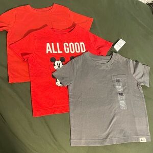 Baby Gap Tees - size 18-2yrs - grey tee is new and the 2 red are used